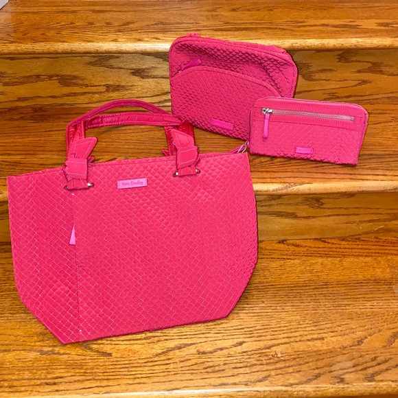 Vera Bradley Hadley East West Tote Pink - 2 items - Picture 4 of 12
